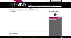 Desktop Screenshot of lefemininrhonealpes.com